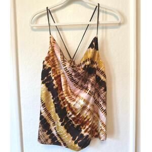 Kensie Tie-Dye Cowl Neck Cami Medium NEW